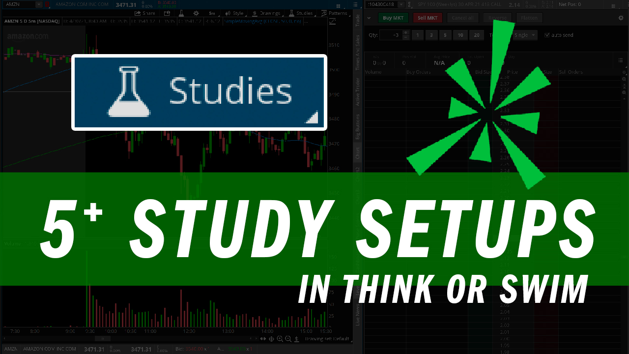 5 study setups in think or swim